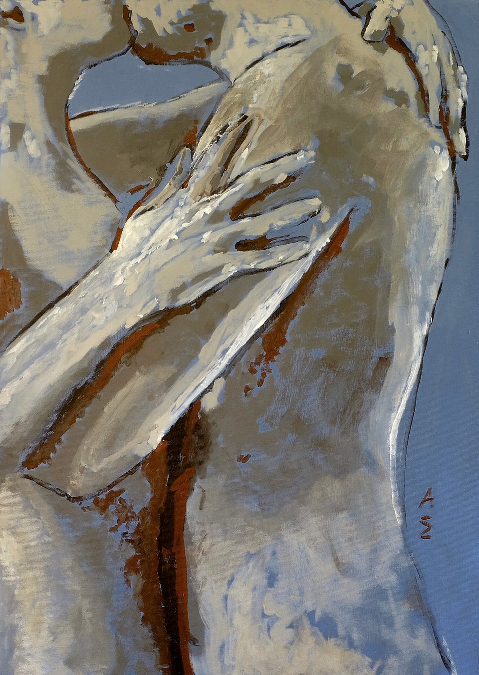 "Και να μείνεις εδώ #3", 50 x 70εκ., ακρυλικό σε καμβά