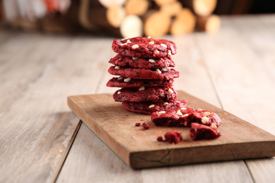 Red velvet cookies