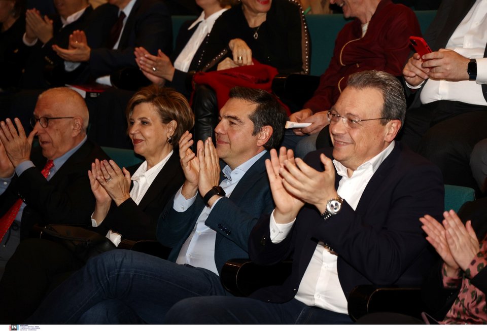 Ο ΠτΒ Νικήτας Κακλαμάνης, η Όλγα Γεροβασίλη, ο Αλέξης Τσίπρας και ο Σωκράτης Φάμελλος -Φωτογραφία: Intimenews/ΑΝΤΩΝΙΑΔΗ ΘΩΜΑΪΣ