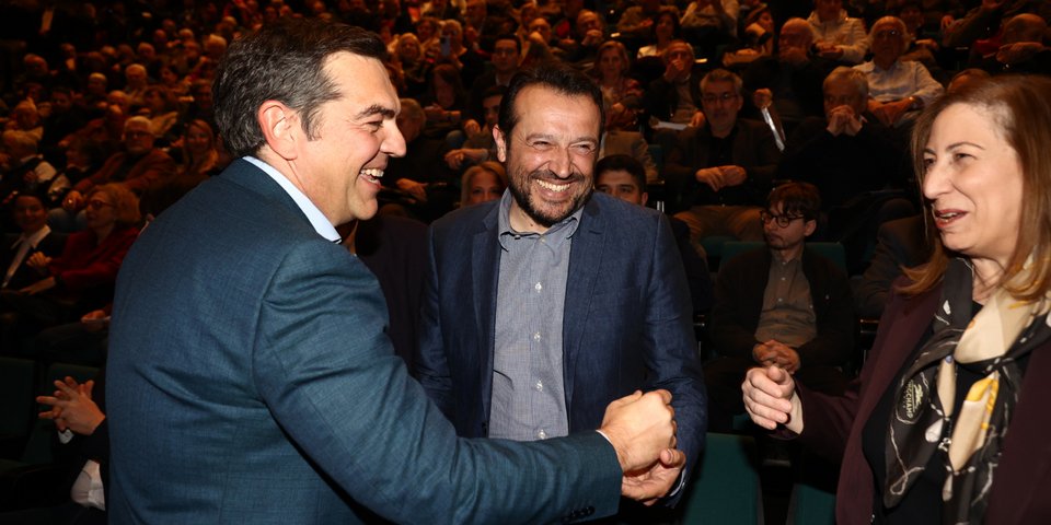 Ο Αλέξης Τσίπρας με Νίκο Παππά και Μαριλίζα Ξενογιαννακοπούλου -Φωτογραφία: Intimenews/ΑΝΤΩΝΙΑΔΗ ΘΩΜΑΪΣ