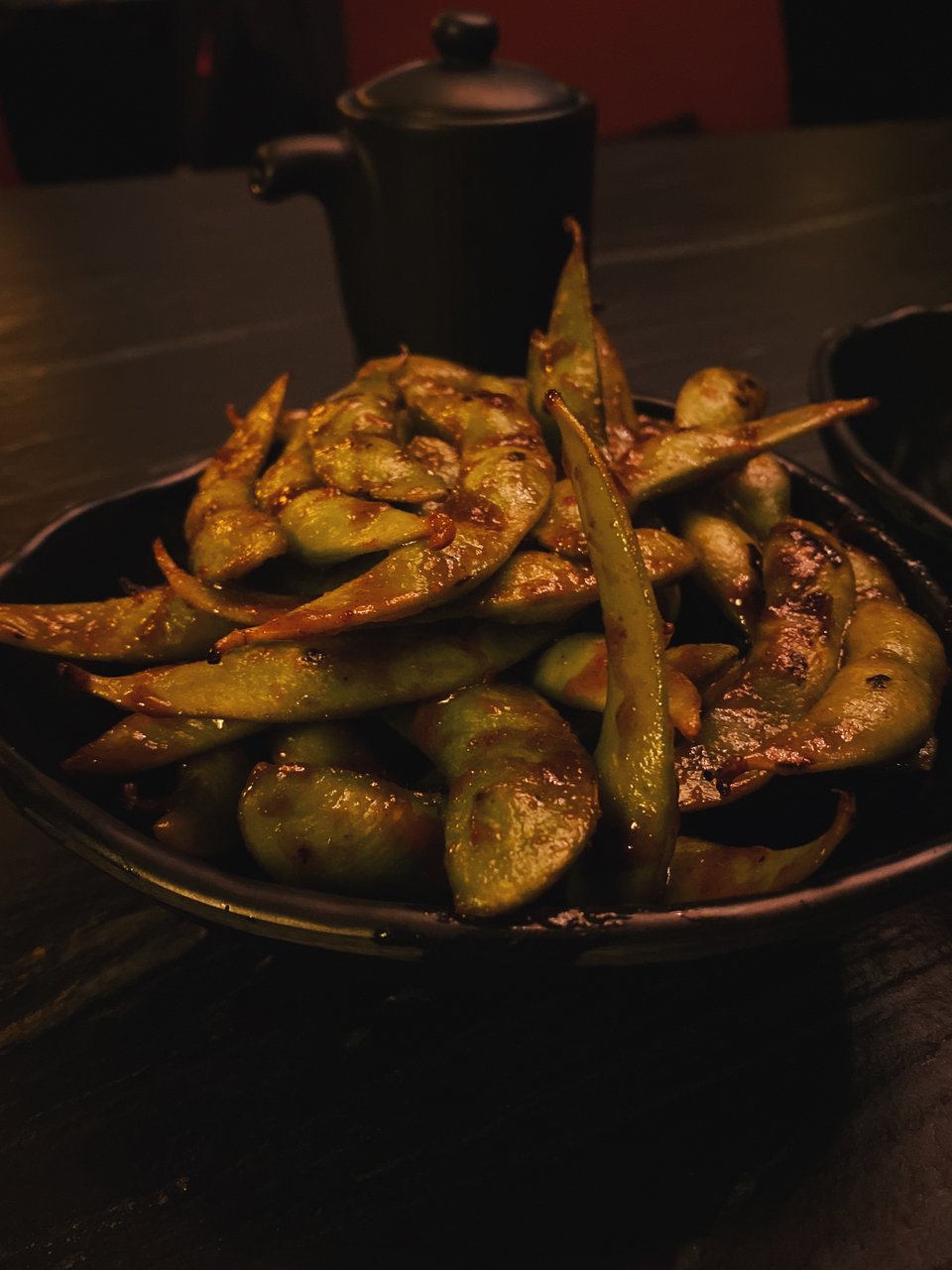 Τα spicy edamame. 