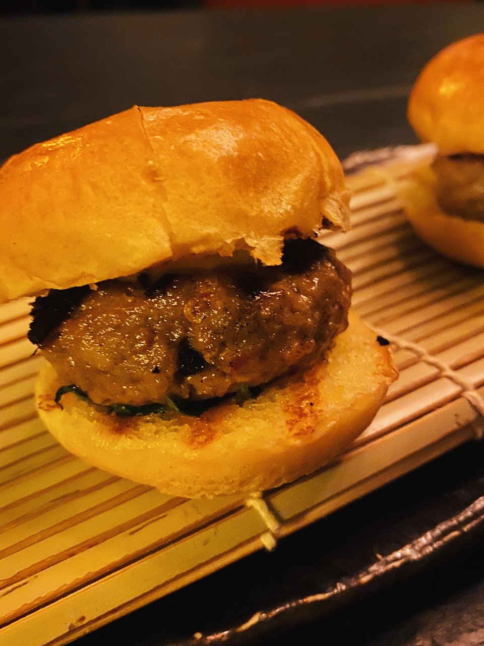 Μini burgers με κιμά από black Angus. 
