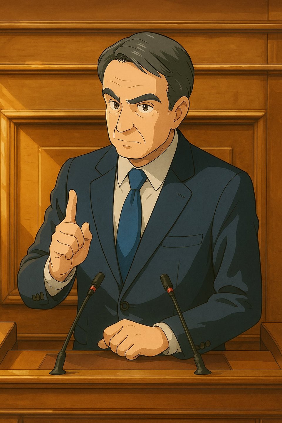 Κυριάκος Μητσοτάκης σε στιλ Ghibli