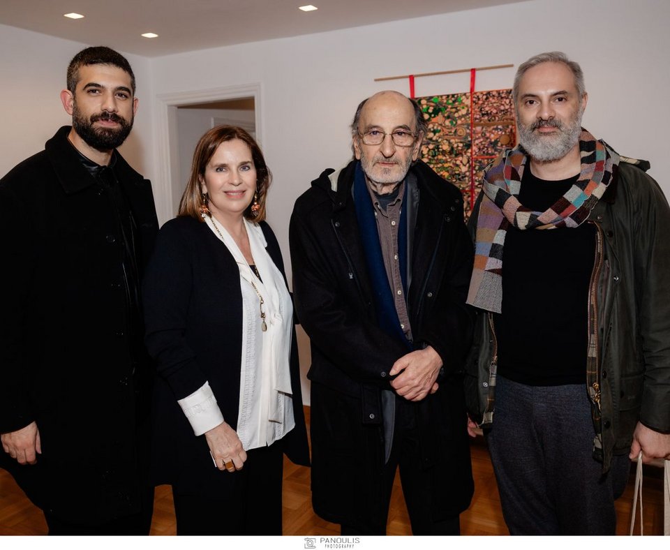Πάνος Γιαννικόπουλος, η Διευθύντρια της CITRONNE Gallery, Τατιάνα Σπινάρη, Γιάννης Μπουτέας, Αντώνης Βολανάκης