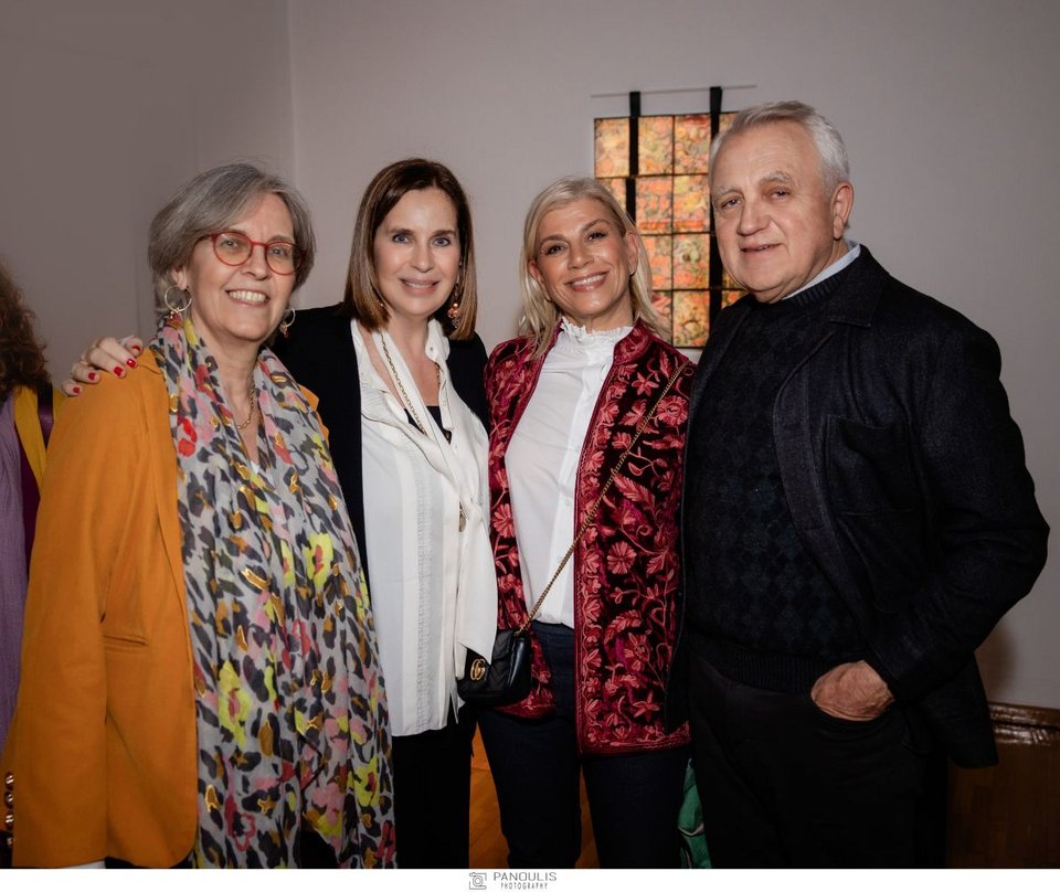 Μαρία Γεωργοπούλου, η Διευθύντρια της CITRONNE Gallery, Τατιάνα Σπινάρη, Έρρικα Πλουμή, Σάκης Καλλιτσάντσης