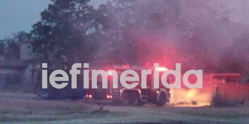 Φωτιά στο Βοτανικό σε υπαίθριο χώρο -Φωτογραφία: iefimerida.gr