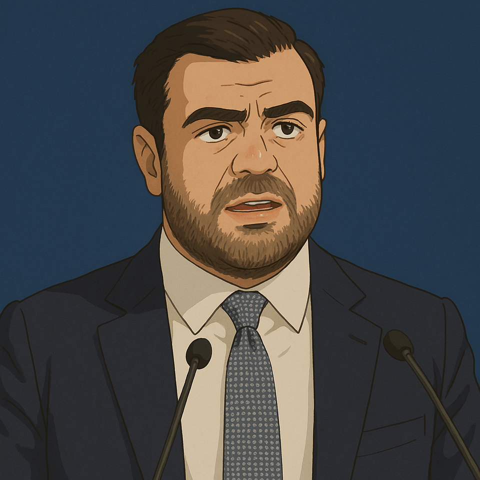 Ο κυβερνητικός εκπρόσωπος Παύλος Μαρινάκης σε στιλ Ghibli