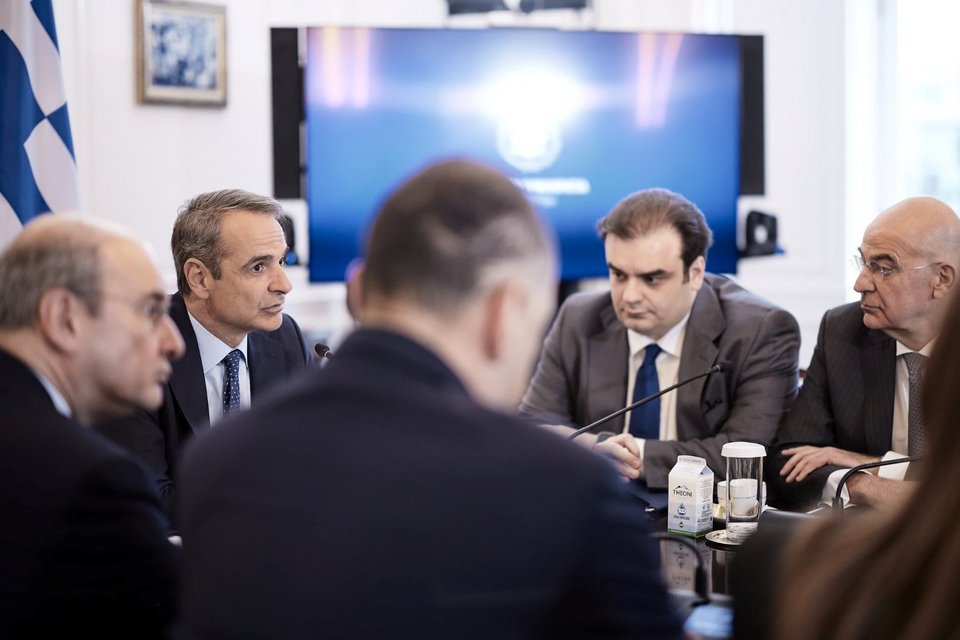 Στιγμιότυπο από την συνεδρίαση του υπουργικού συμβουλίου, 28 Απριλίου 2025