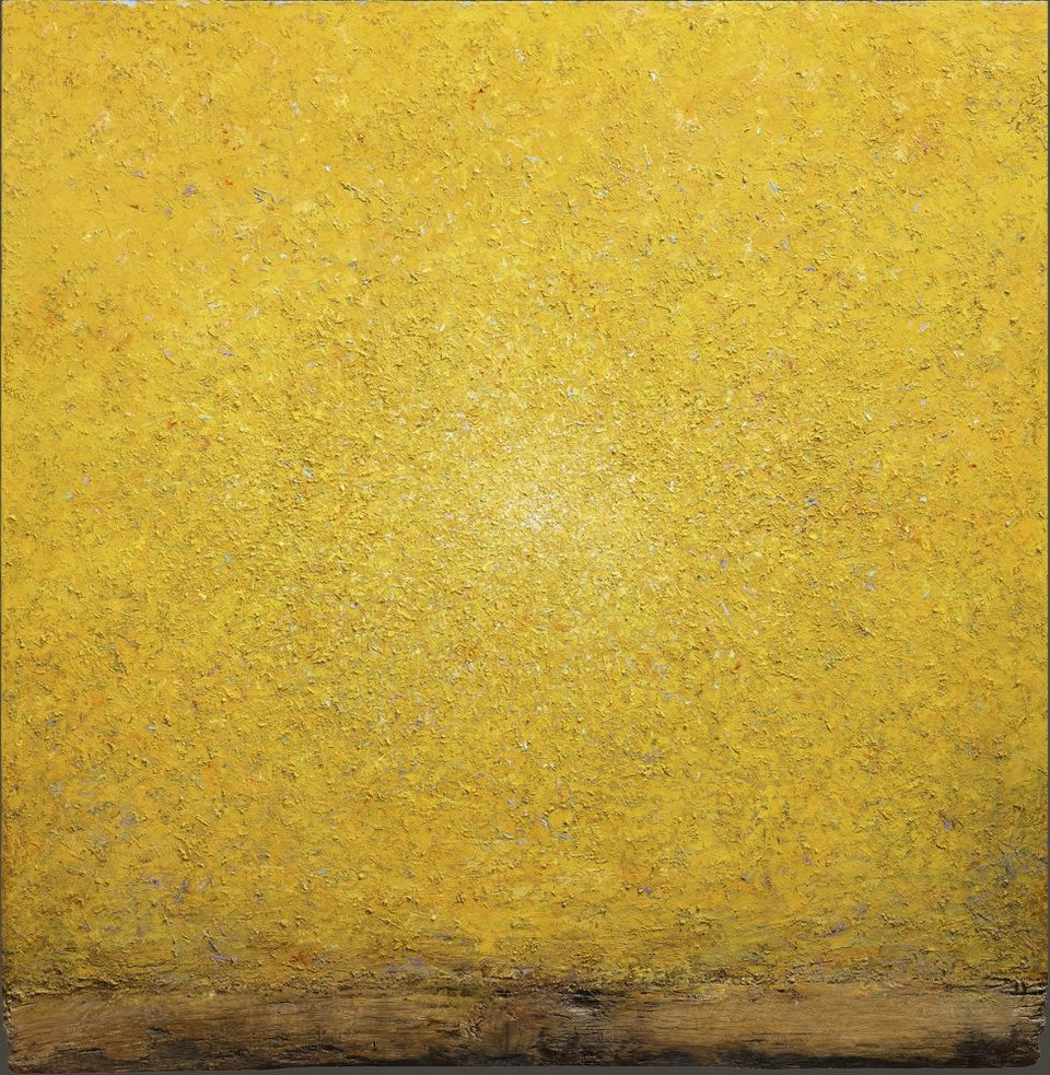 Κίτρινο, λάδι σε λινό και ξύλο, 144,5x145,5 εκ.