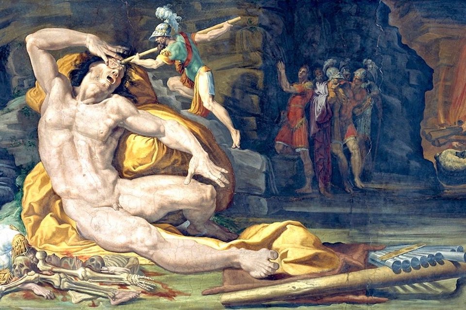 Όταν ο Κύκλωπας ρωτά το όνομά του, ο Οδυσσέας απαντά ως γνωστόν «Κανείς» / WIKIPEDIA