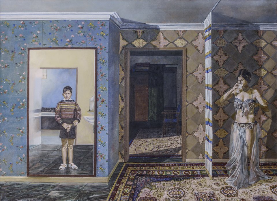 Γιώργος Χατζημιχάλης, Σοράγια,1976,110x150 εκ.