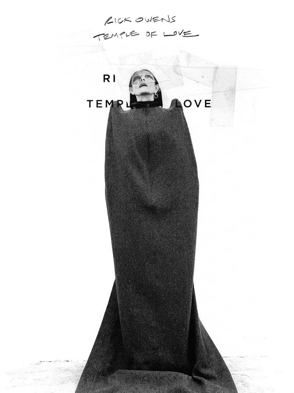Το εξώφυλλο του καταλόγου της έκθεσης / RIZZOLI : COUVERTURE DU CATALOGUE RICK OWENS TEMPLE OF LOVE RIZZOLI: RICK OWENS TEMPLE OF LOVE BOOK COVER © OWENSCORP