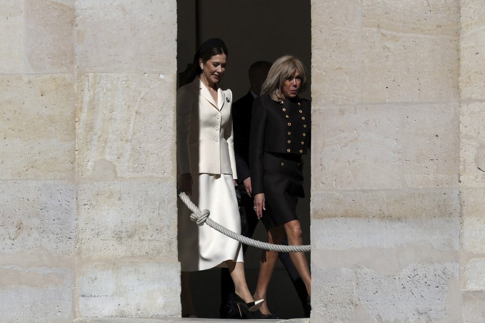 Βασίλισσα Μαίρη της Δανίας και Μπριζίτ Μακρόν
