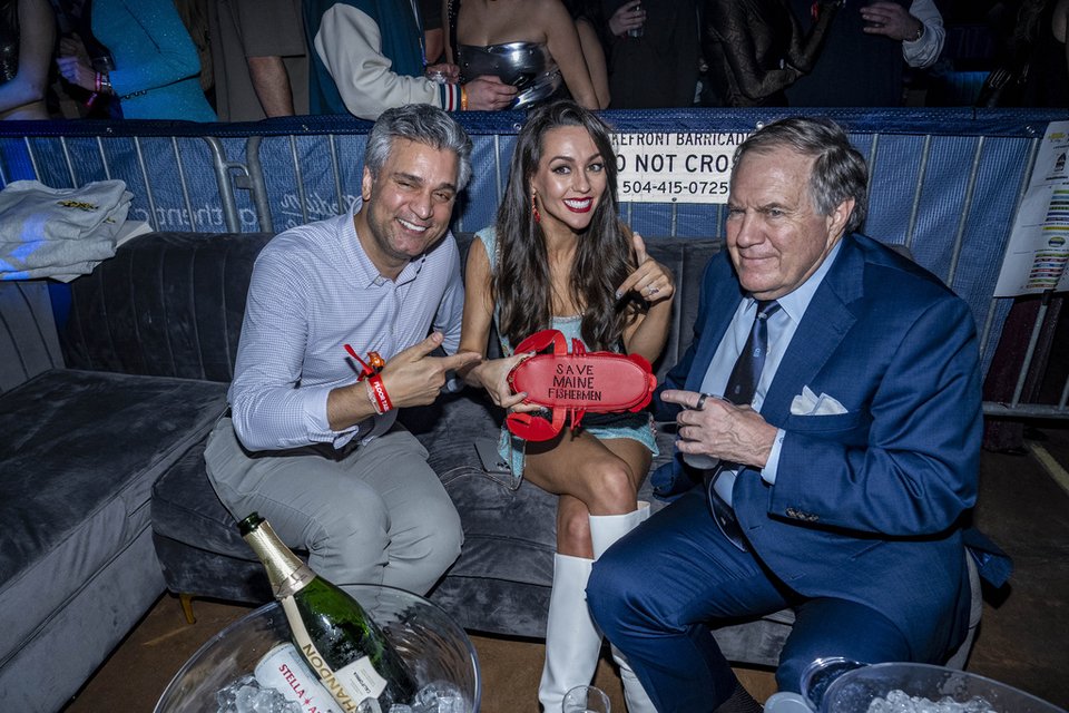 H Jordon Hudson και ο Bill Belichick, δεξιά, στο πάρτι του Sports Illustrated για το Super Bowl το Σάββατο 8 Φεβρουαρίου 2025 στη Νέα Ορλεάνη