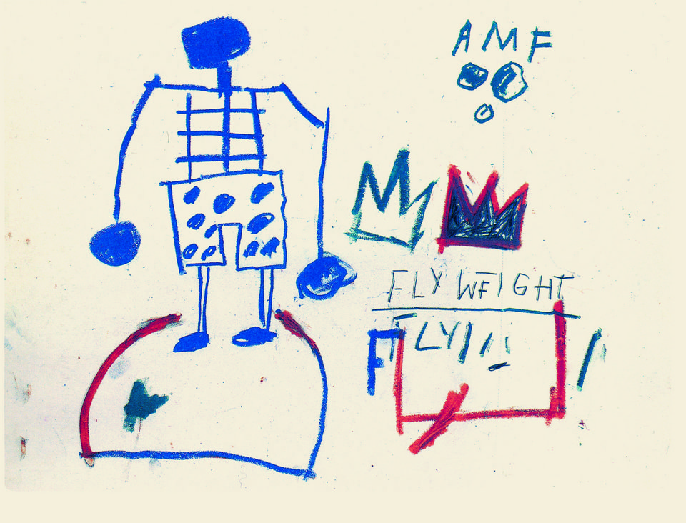 Jean-Michel BASQUIAT Untitled (Fly Weight), 1981 Oilstick and graphite on paper 56 x 76 cm © Estate of Jean-Michel Basquiat. Licensed by Artestar, New York