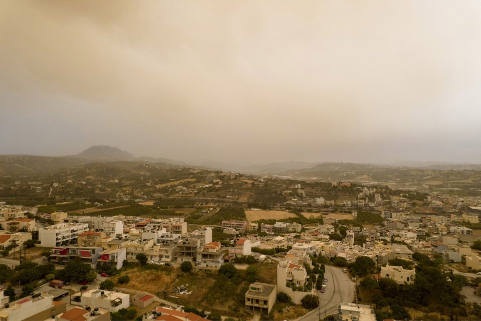 Αφρικανική σκόνη πάνω από το Ηράκλειο Κρήτης / Intime
