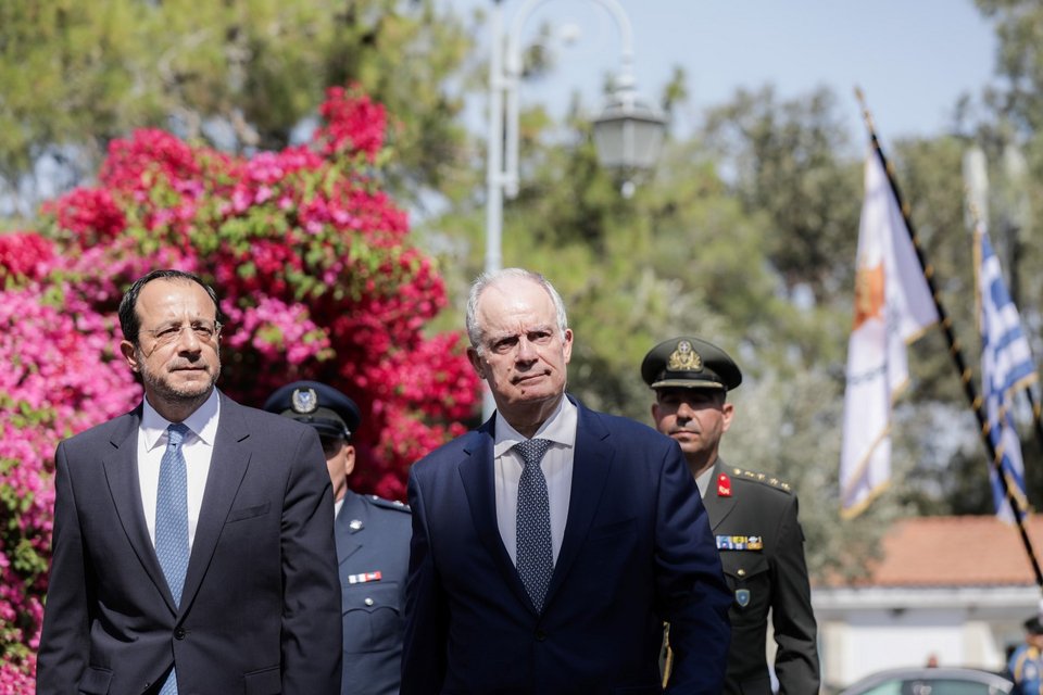 Οι κ.κ. Χριστοδουλίδης και Τασούλας στη Λευκωσία / Eurokinissi