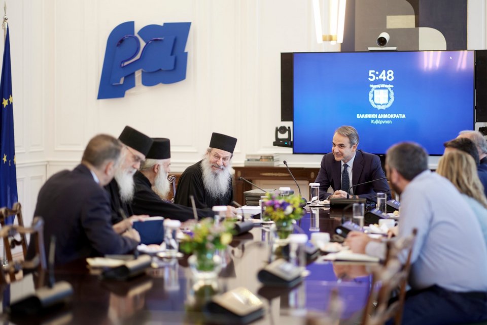 Το Άγιο Όρος θα επισκεφθεί ο Κυριάκος Μητσοτάκης στις αρχές Ιουλίου, όπου θα έχει συνάντηση με επιτροπή της Αθωνικής Πολιτείας / Φωτογραφία: Γρ. Τύπου Πρωθυπουργού/ΔΗΜΗΤΡΗΣ ΠΑΠΑΜΗΤΣΟΣ