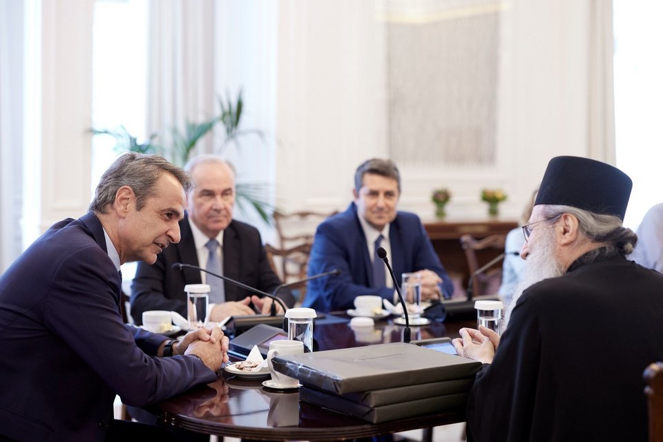 Στο Άγιο Όρος θα πάει ο Κ. Μητσοτάκης αρχές Ιουλίου -Συνάντηση με επιτροπή της Αθωνικής Πολιτείας / Φωτογραφία: Γρ. Τύπου Πρωθυπουργού/ΔΗΜΗΤΡΗΣ ΠΑΠΑΜΗΤΣΟΣ