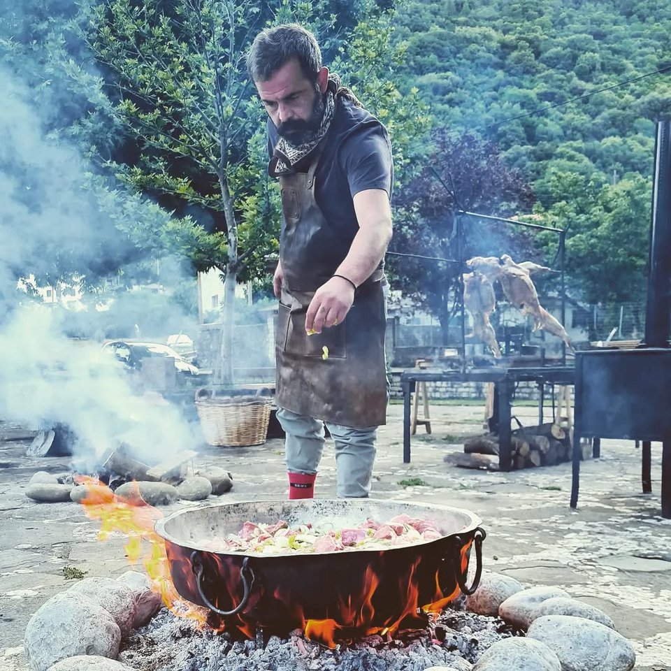 Ο σεφ Παναγιώτης Σιαφάκας / Φωτογραφία: nomadeetsauvage/Instagram