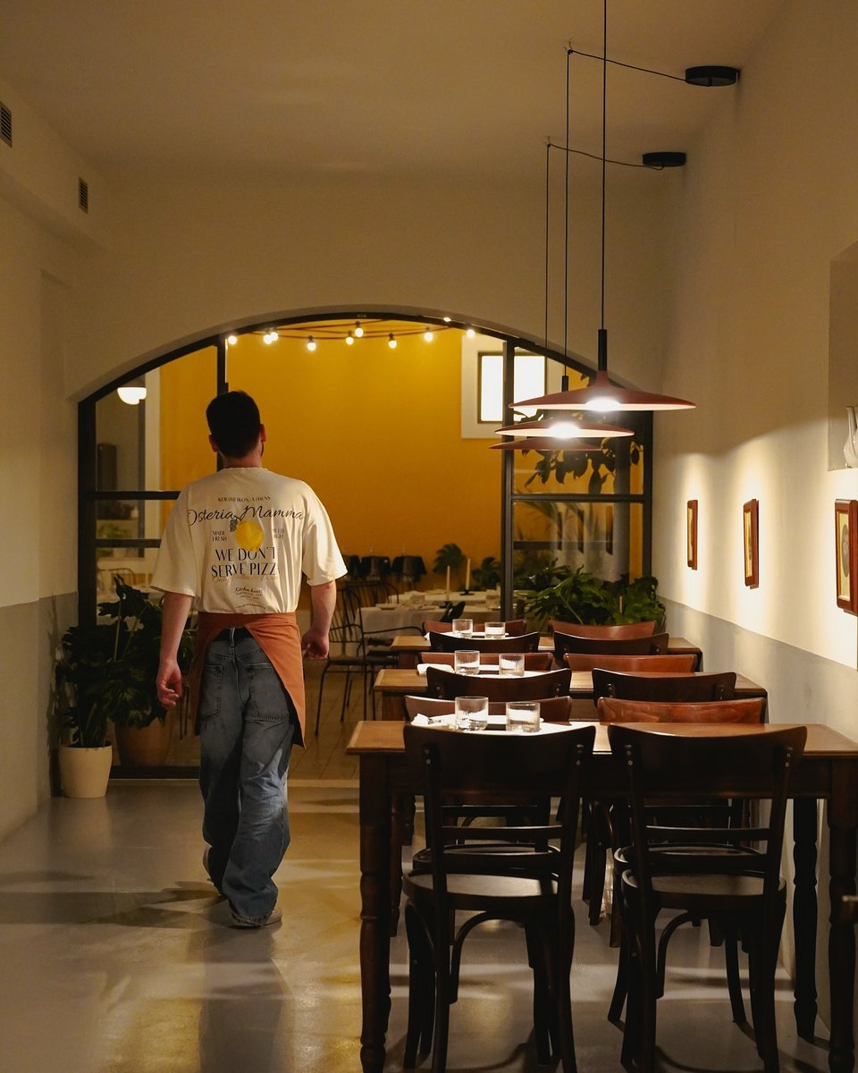 Ο χώρος του «Osteria Mamma» στον Κεραμεικό / Φωτογραφία: osteria.mamma/Instagram