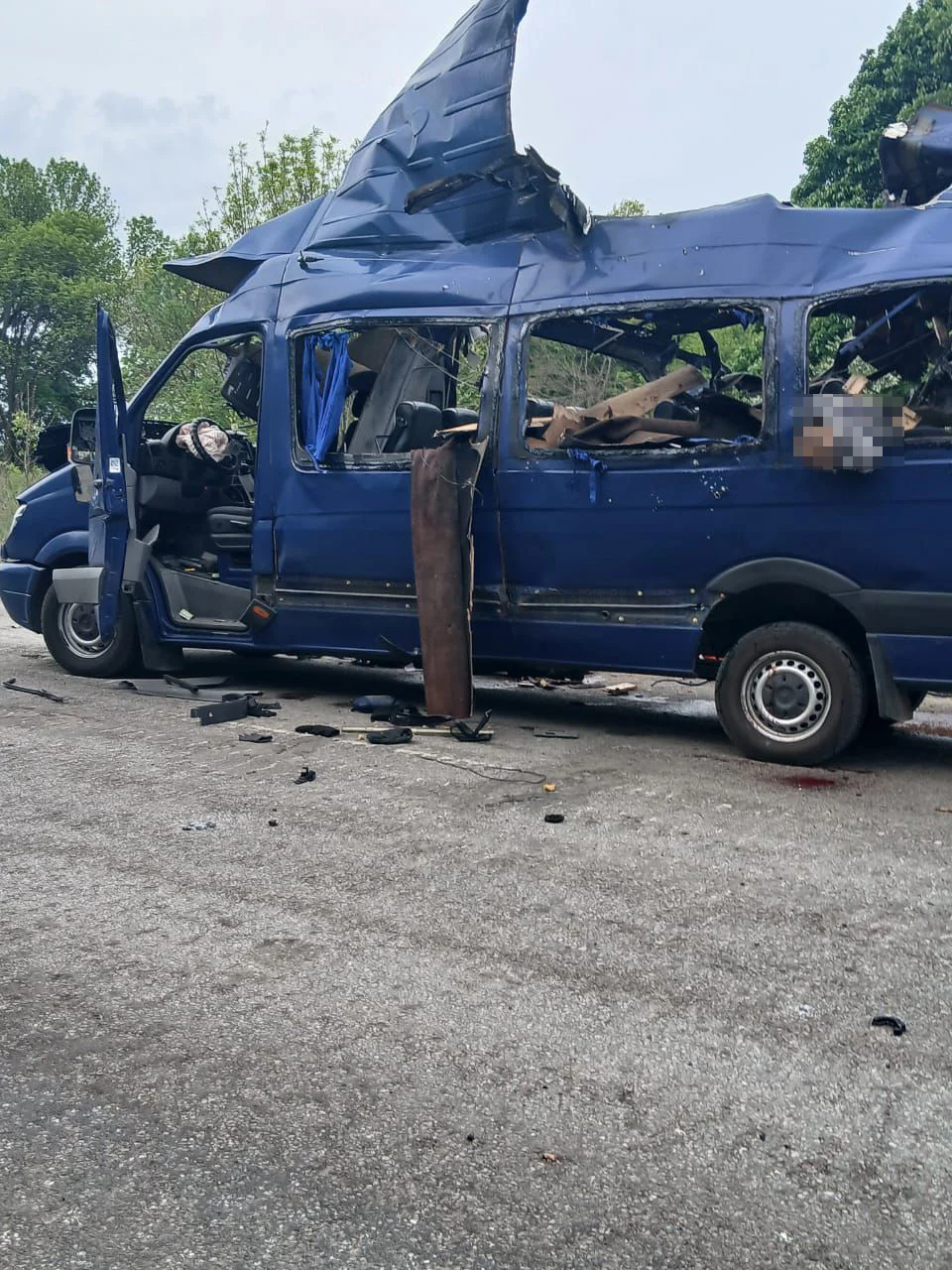 Η ρωσική επίθεση σε λεωφορείο με αμάχους στην Ουκρανία 