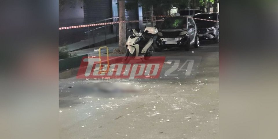 Το σημείο που τα μάρμαρα έπεσαν στο κεφάλι του άτυχου 59χρονου στην Πάτρα
