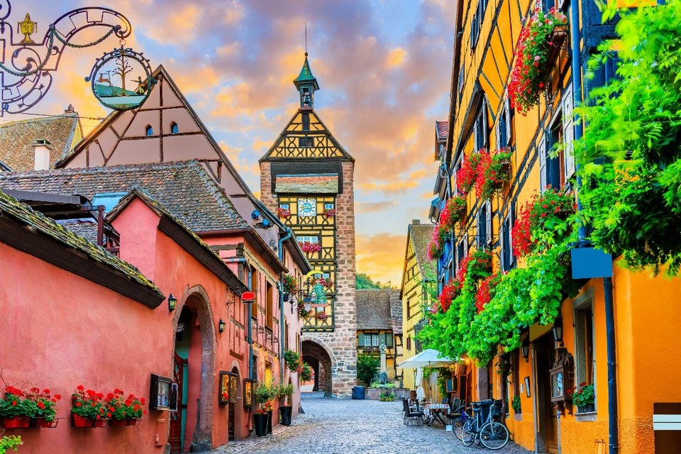 Riquewihr Αλσατία χωριό