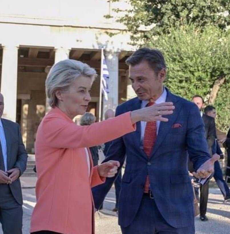 Mε την  Ursula von der Leyen στο Athens Democracy Forum 