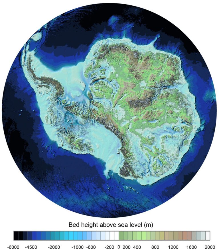 Ο Bedmap3 αποκαλύπτει νέες πληροφορίες για την τοπογραφία της Ανταρκτικής