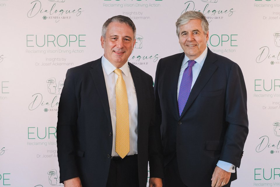 Ο Dr. Josef Ackermann και ο CEO του Olympia Group, κ. Ανδρέας Αθανασόπουλος