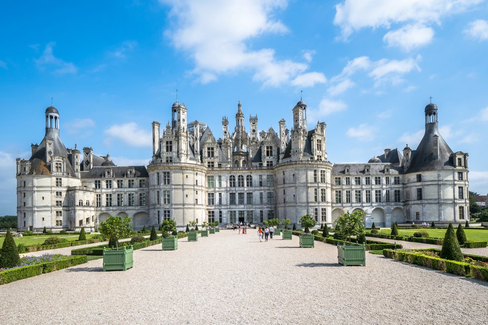 Το διάσημο μεσαιωνικό κάστρο Château de Chambord, Γαλλία