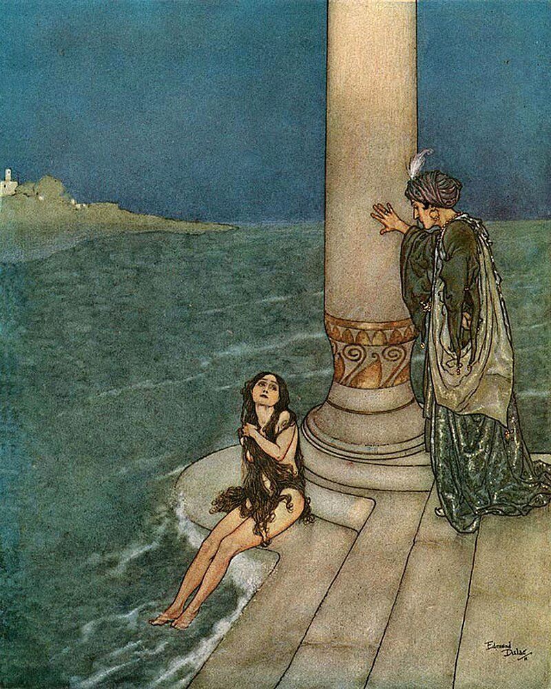 Η Μικρή Γοργόνα - εικονογράφηση του Edmund Dulac