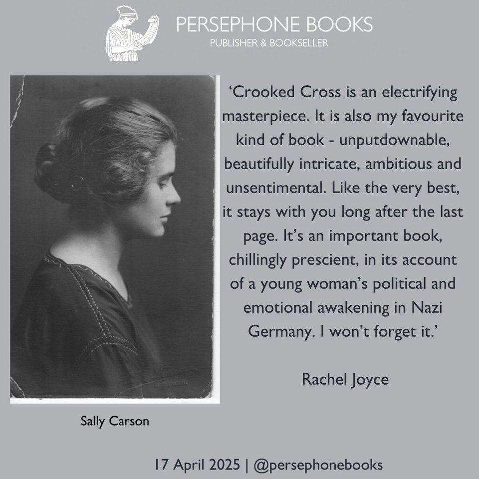 Tο Crooked Cross επανεκδόθηκε την άνοιξη από την Persephone Books / FACEBOOK