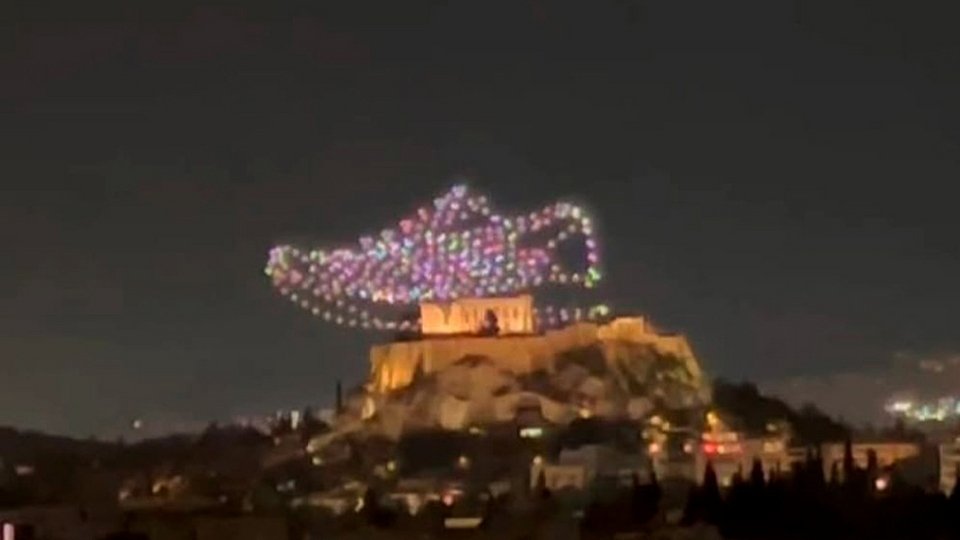 Το πρόσφατο drones show πάνω από την Ακρόπολη / FACEBOOK