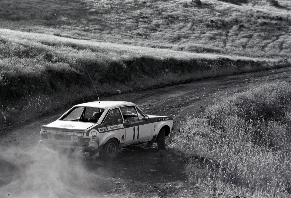 Ιαβέρης και Κώστας Στεφανής με Ford Escort RS 1800 MKII το 1978 τερματίζουν στη 14η θέση γενικής και στην 3η μεταξύ των Ελλήνων