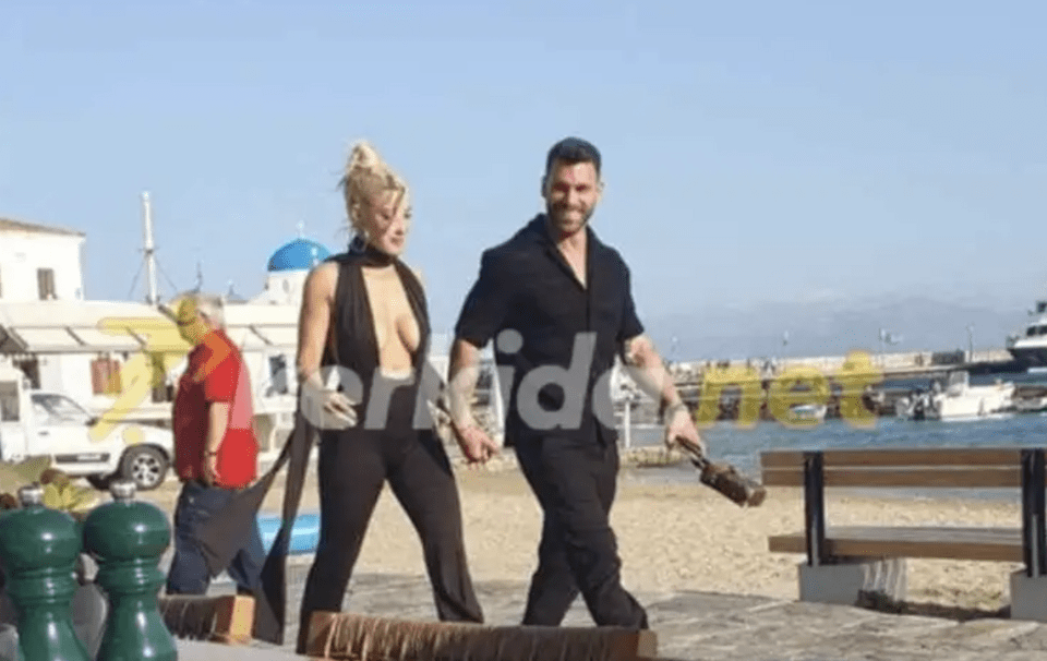 Ιωάννα Τούνη-Στάθης Σχίζας χεράκι χεράκι στη Μύκονο -Τους εντόπισε ο φακός