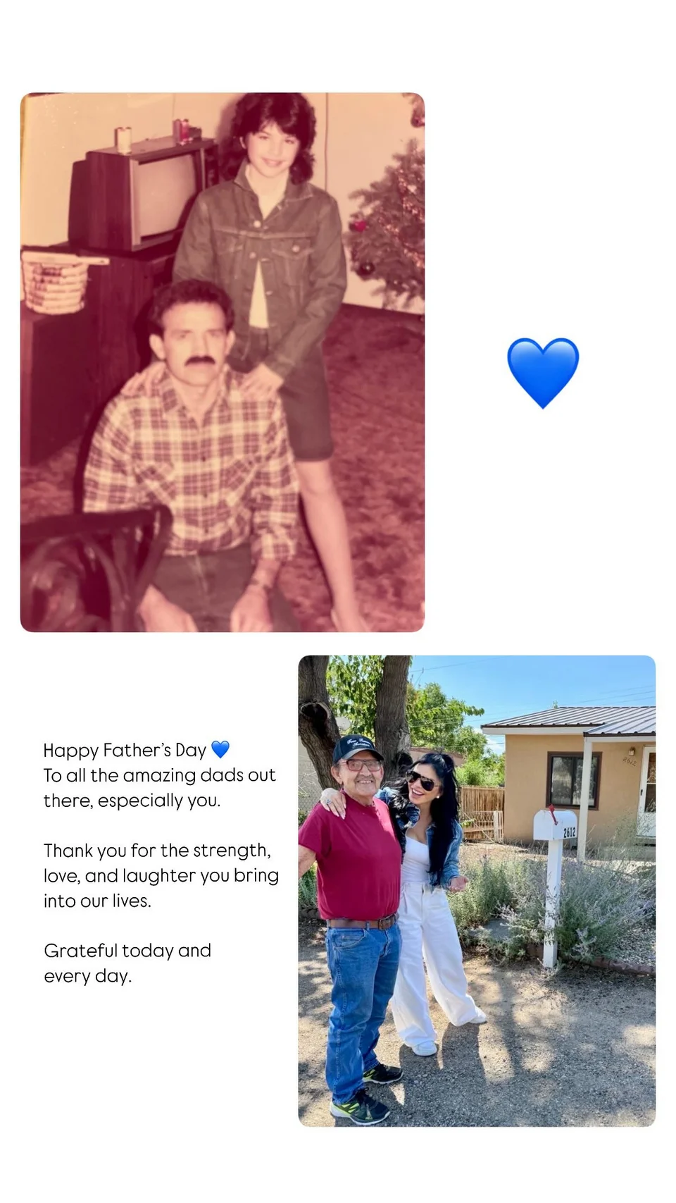 Η Λόρεν Σάντσεζ με τον πατέρα της /Φωτογραφία: Instagram