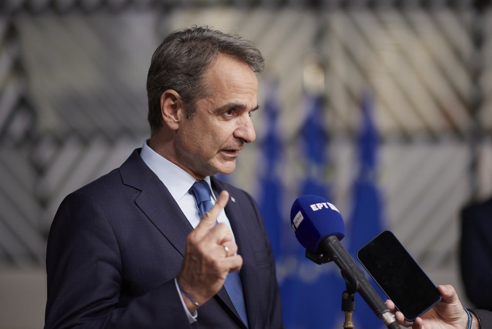 Συνέντευξη Τύπου του πρωθυπουργού Κυριάκου Μητσοτάκη μετά το τέλος της Συνόδου Κορυφής της ΕΕ / Φωτογραφία Γραφείο του Πρωθυπουργού