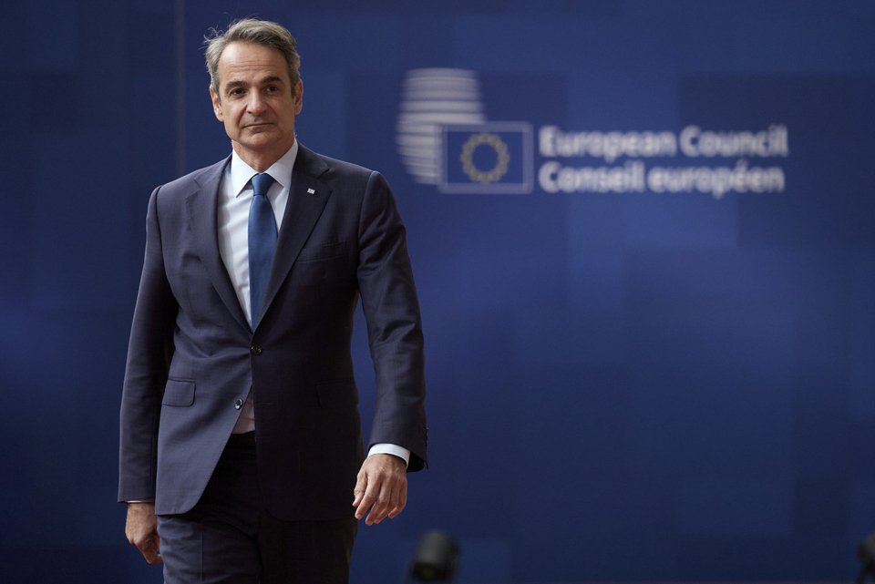 Ο Κυριάκος Μητσοτάκης στη Σύνοδο Κορυφής της ΕΕ / Φωτογραφία Γραφείο του Πρωθυπουργού