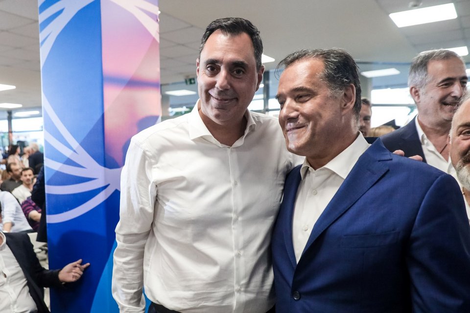 Ο Γιάννης Σμυρλής με τον Άδωνι Γεωργιάδη