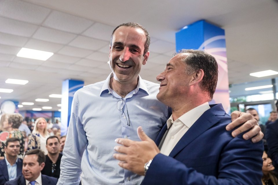 Ο Άδωνις Γεωργιάδης με τον Γρηγόρη Δημητριάδη