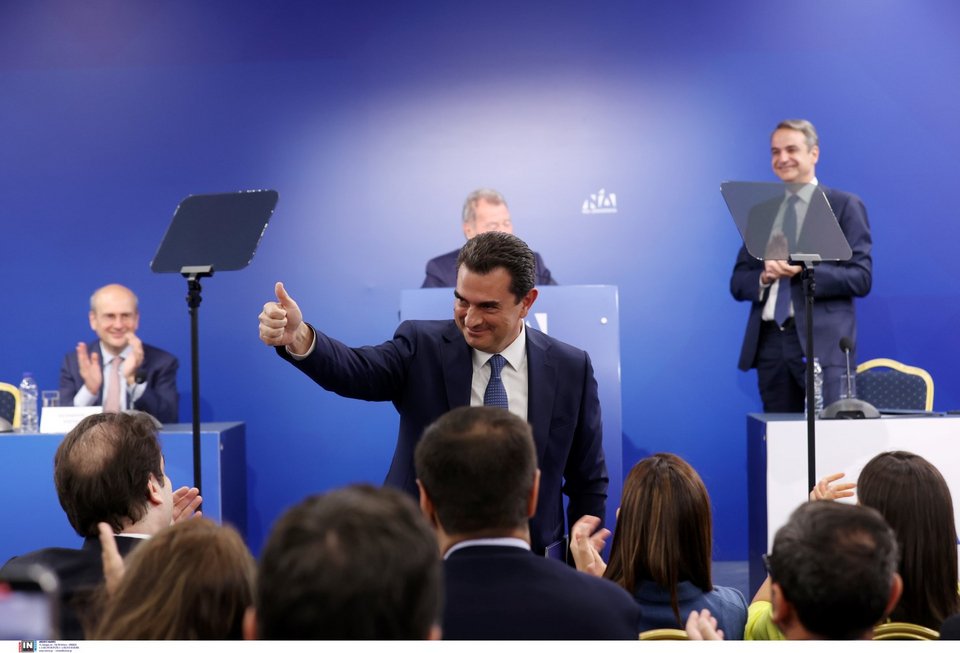 Ο Κώστας Σκρέκας μετά την ομόθυμη εκλογή του ως γραμματέας της ΝΔ / Φωτογραφία: Intimenews/ΒΛΑΣΣΟΠΟΥΛΟΥ ΙΣΜΗΝΗ