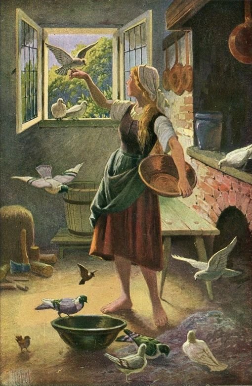 Η Σταχτοπούτα - Εικονογράφηση του Otto Kubel