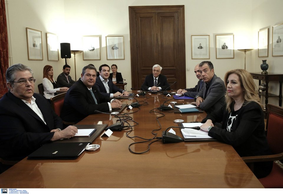 Το Συμβούλιο Πολιτικών Αρχηγών το 2015 / Φωτογραφία: Intimenews/ΛΙΑΚΟΣ ΓΙΑΝΝΗΣ