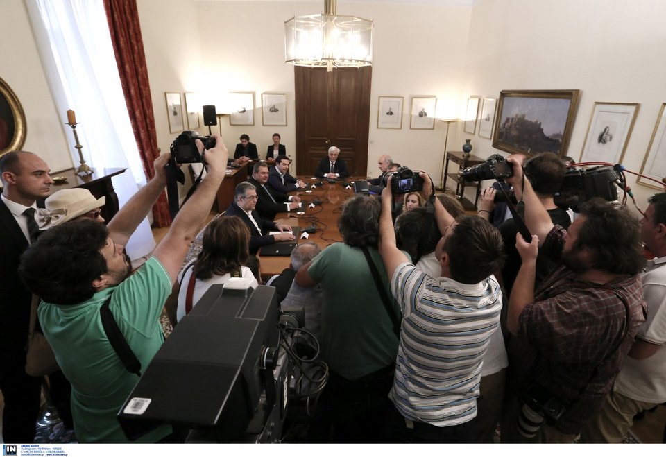 Έντονο το ενδιαφέρον ελληνικών και ξένων ΜΜΕ - Φωτογραφία: Intimenews/ΛΙΑΚΟΣ ΓΙΑΝΝΗΣ
