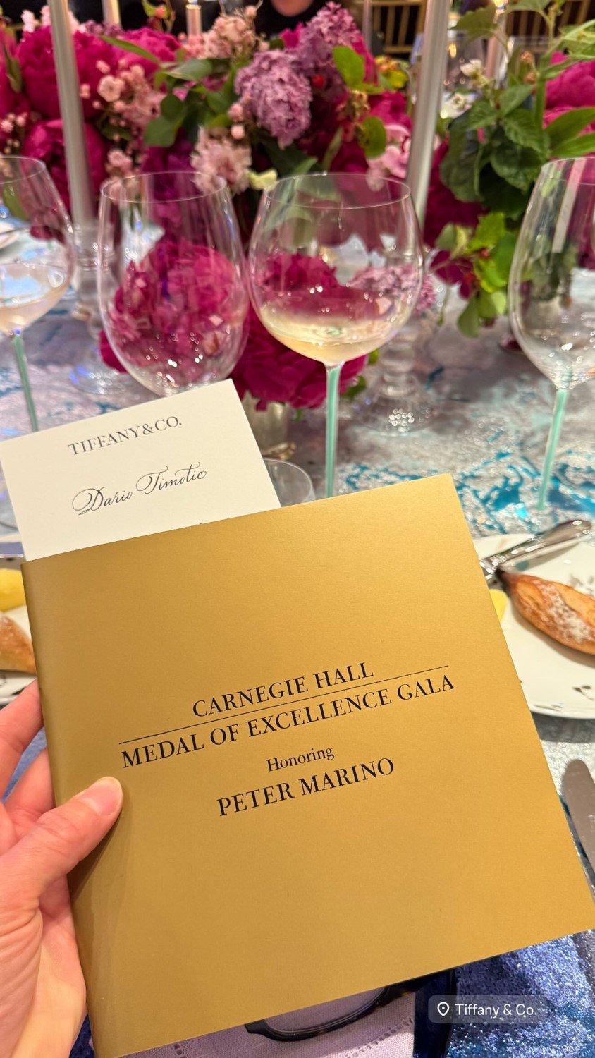 Το Carnegie Hall απένειμε το Μετάλλιο Αριστείας στον διάσημο αρχιτέκτονα Peter Marino