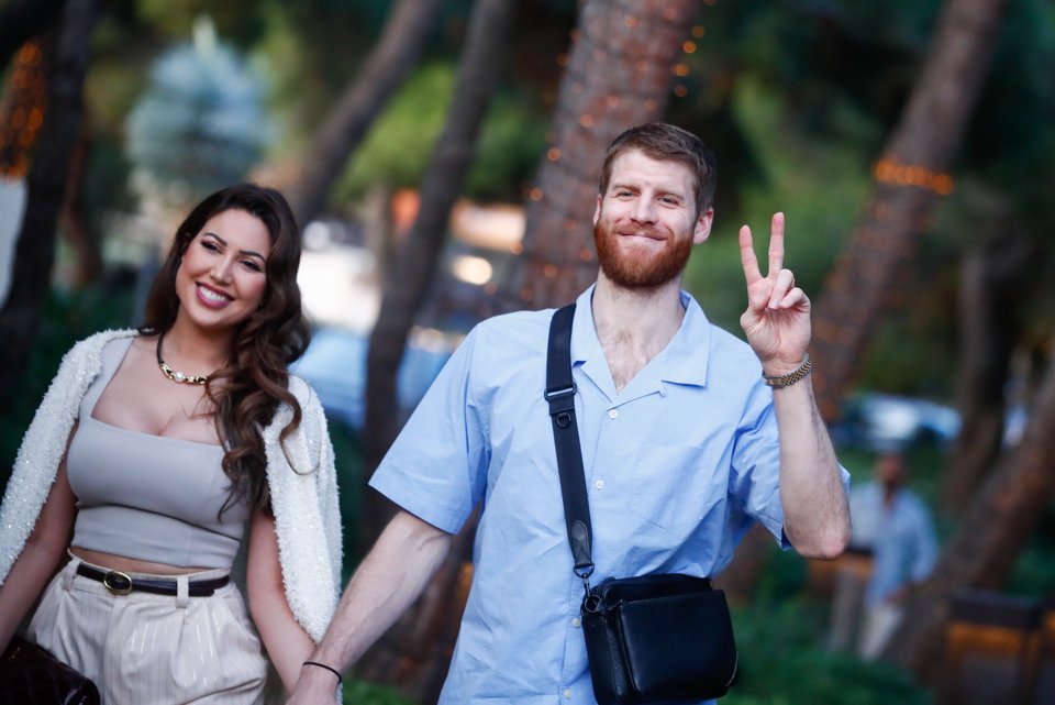 O Tόμας Γουόκαπ με τη σύζυγό του / Eurokinissi