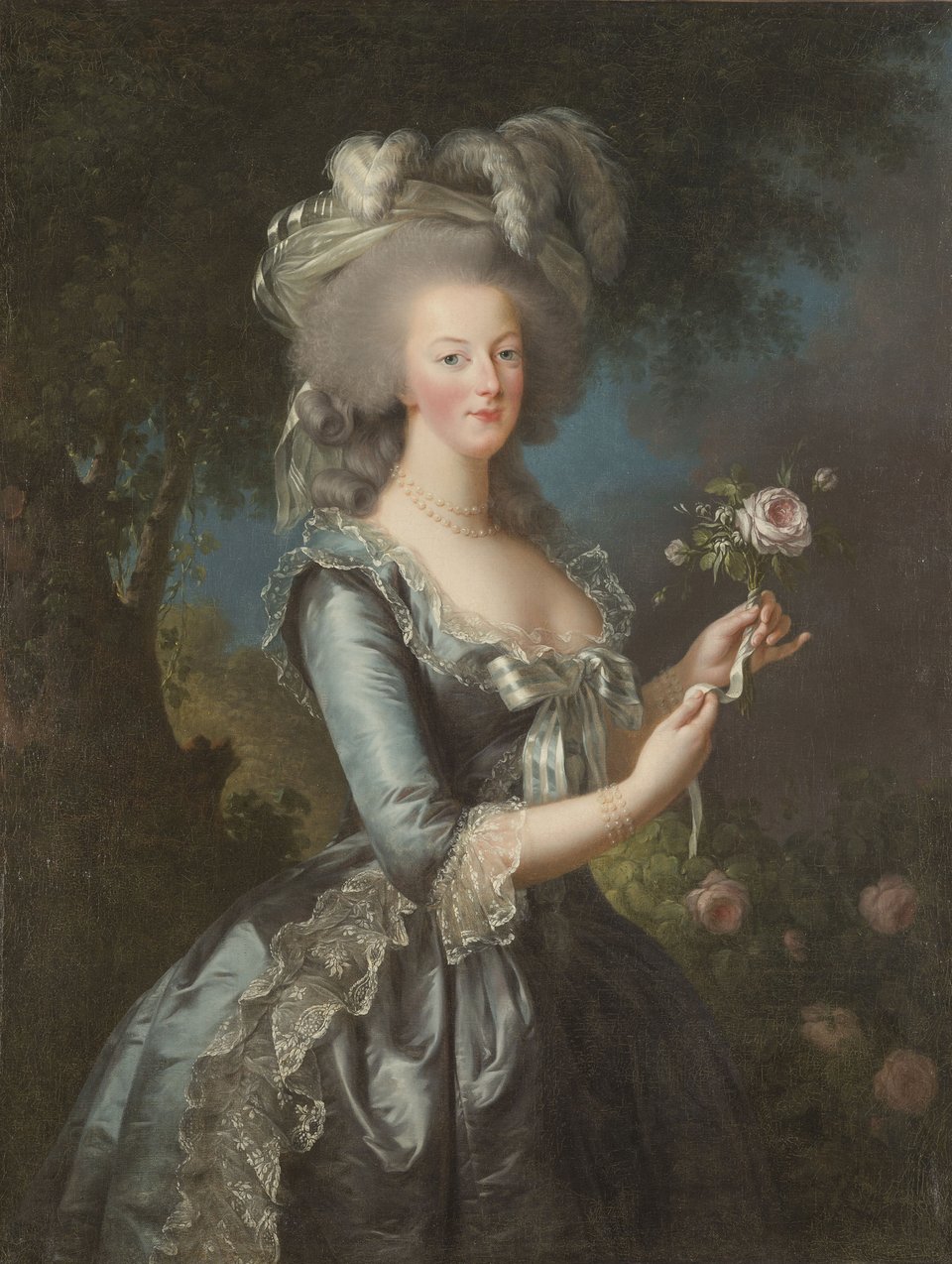 Πορτρέτο, Marie-Antoinette à la rose, Élisabeth-Louise Vigée Le Brun © Château de Versailkes