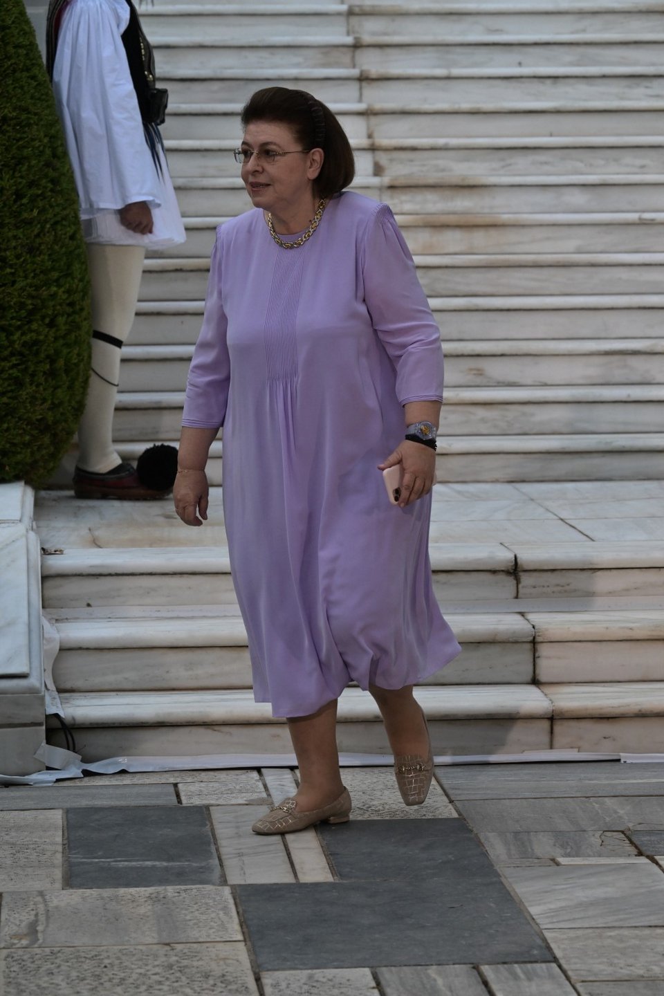 Η υπουργός Πολιτισμού, Λίνα Μενδώνη